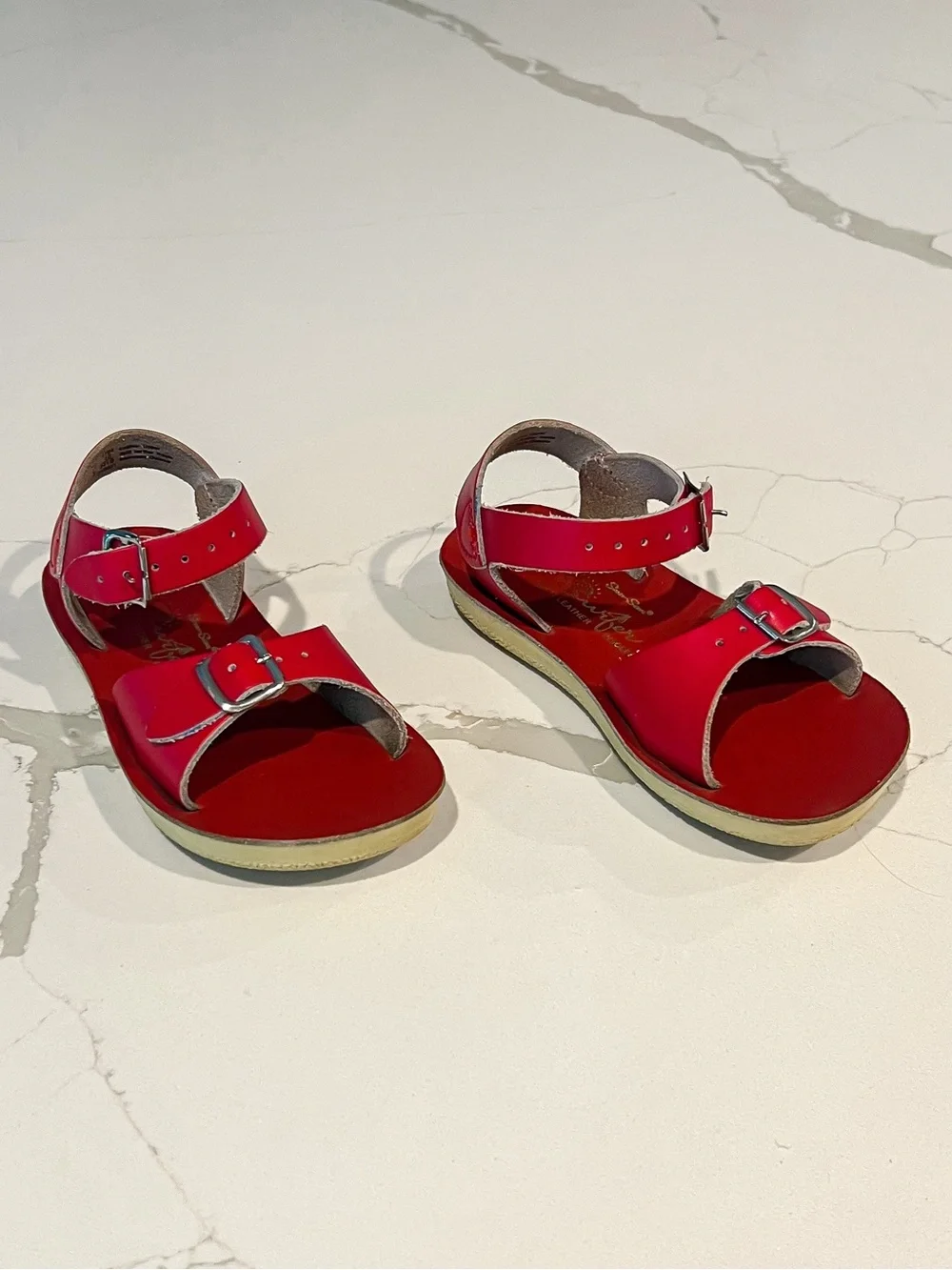 Saltwater Red Sun San Surfer Adjustable Buckle Sandals Toddler Sz 10